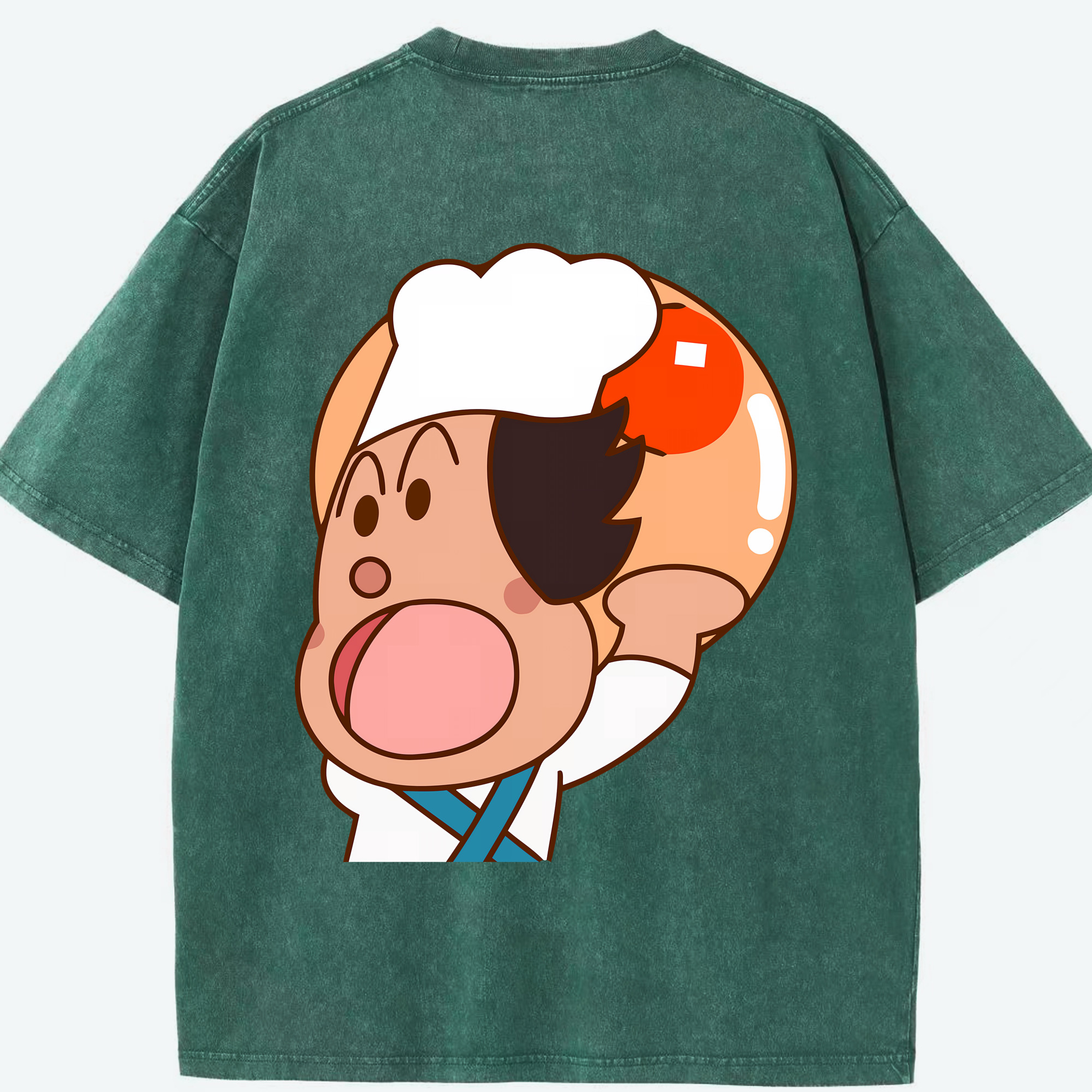 （画像用） アンパンマン Anpanman 綿100% ヴィンテージ風 半袖Tシャツ（背面プリント）